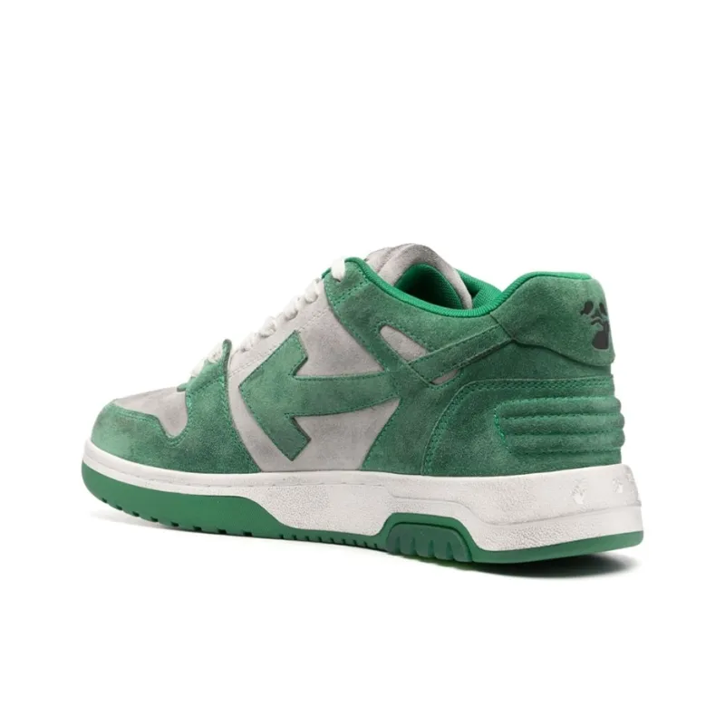 OFF WHITE Out Of Office Low Top Sneaker Green Grey-4