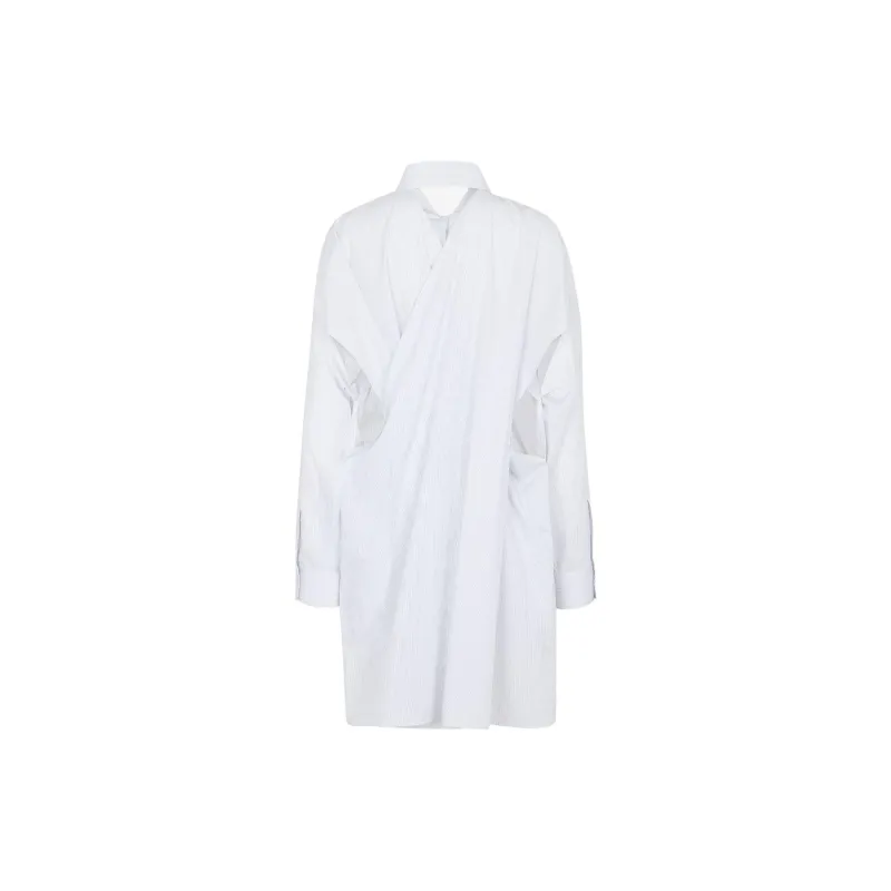 FENDI SS24 Long Sleeved Dress Women's White-1