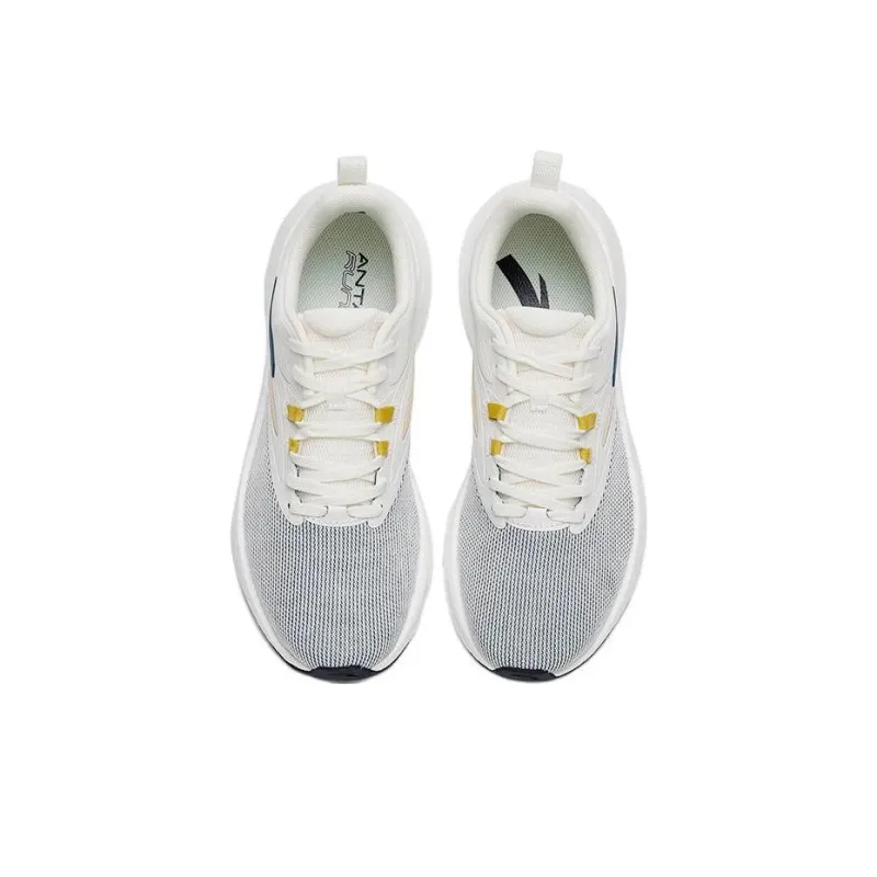 Anta Martian Foam Cushioning Breathable Lightweight Wear Resistant Low Top Running Shoes Men's White Green-2