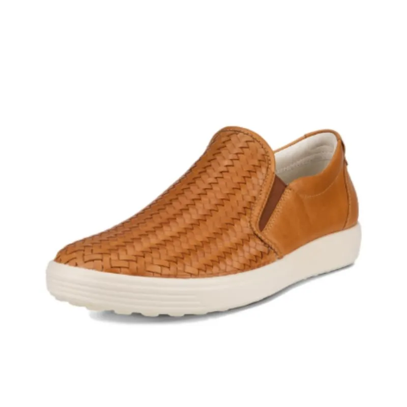 Ecco Soft 7 Low Top Casual Single Shoes Women's Light Brown-1