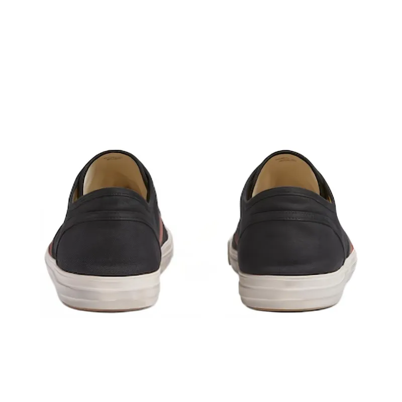 GUCCI Low Top Skateboard Shoes Men's Black-4