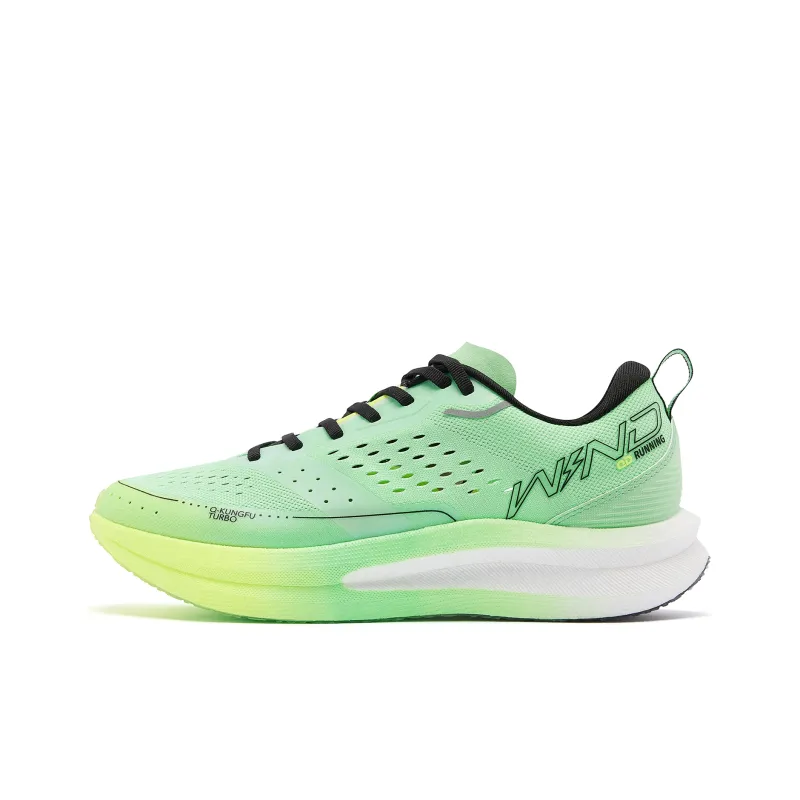 QIAODAN Strong Winds SE Cushioning Anti-Slip And Wear-Resistant Low-Top Running Shoes Men's Aurora Green-0
