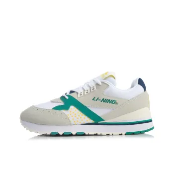 LiNing 001 Origin Anti Slip Wear Resistant Low Top Casual Shoes Men's White Green