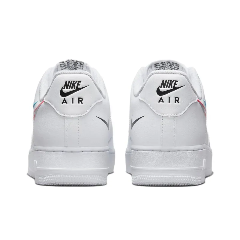 Nike Air Force 1 Low '07 Quadruple Swoosh White Navy Crimson-4