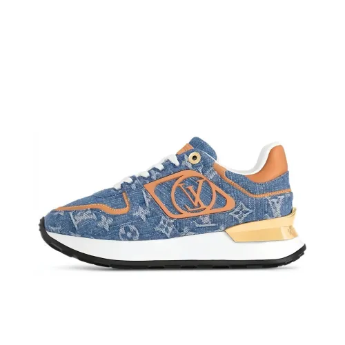 LOUIS VUITTON NEO RUN AWAY Low Top Casual Shoes Women's Blue