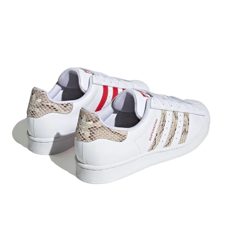 Adidas Superstar White Snakeskin Women's-3