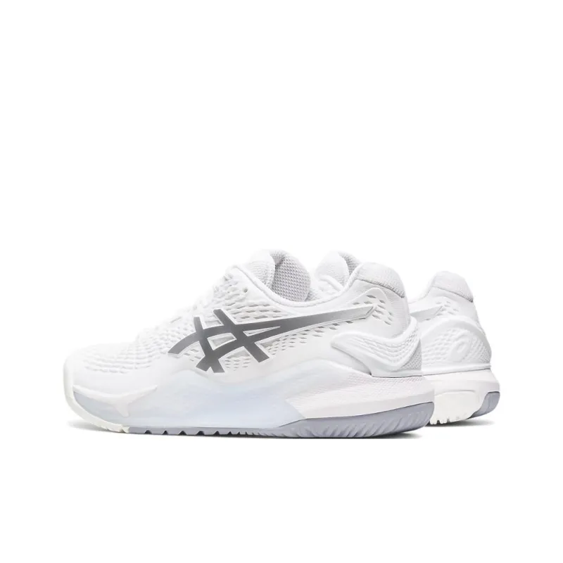 Asics Gel Resolution 9 White Pure Silver Women's-3