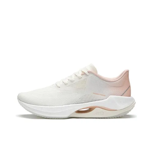 LINING Super Light 20 Running Shoes Women's Low-Top Peach Orange Pink