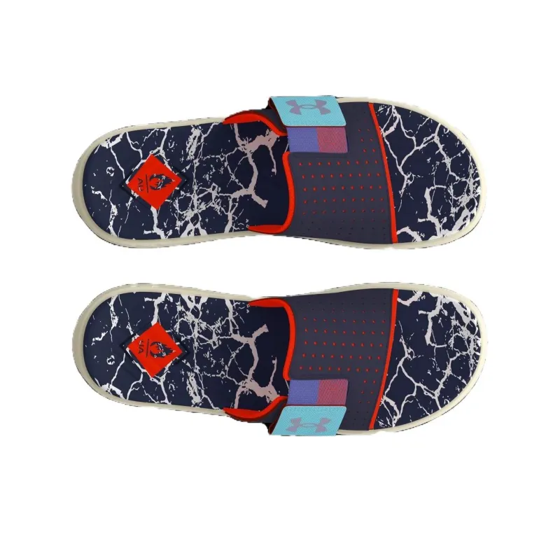 Under Armour Mercenary Quiet Slide Slippers Unisex Navy Blue-3