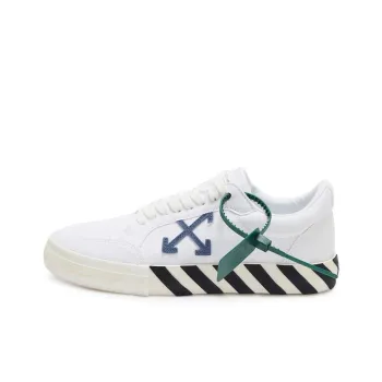 OFF WHITE Vulc Low Cotton White White Blue Grey