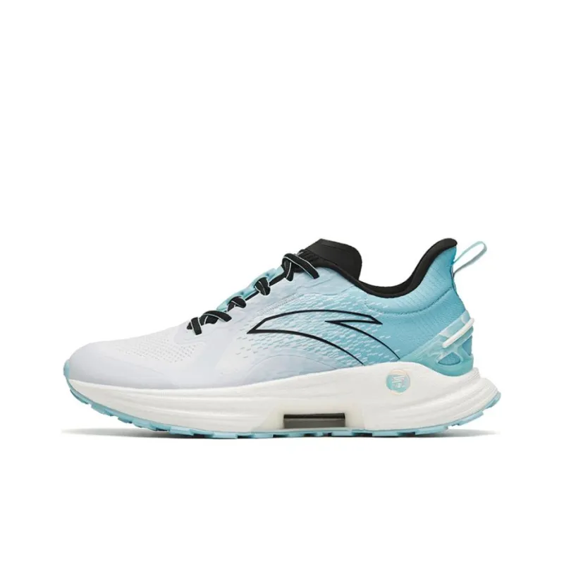 Anta Gen 3.0 Cushioned Slip-Resistant Abrasion-Resistant Low-Top Running Shoes Men's Blue White-0