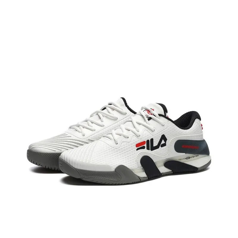 FILA POTENZA Abrasion Resistant Low Top Tennis Shoes FILA White-2