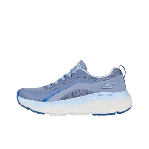 Skechers Max Cushioning Delta Cushioning Anti-Slip And Wear-Resistant Low-Top Running Shoes Women's Blue