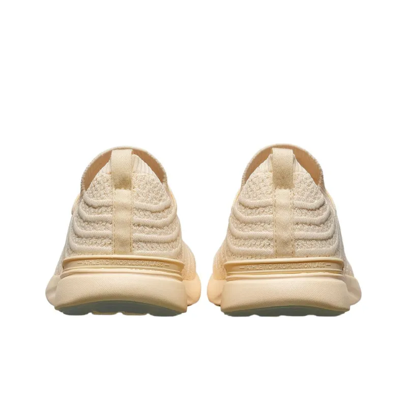 APL ATHLETIC PROPULSION LABS Cushioning Low-Top Running Shoes Men's Cream Yellow-4