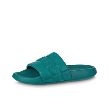 LOUIS VUITTON Waterfront Odor Resistant Slide Slippers Men's Green