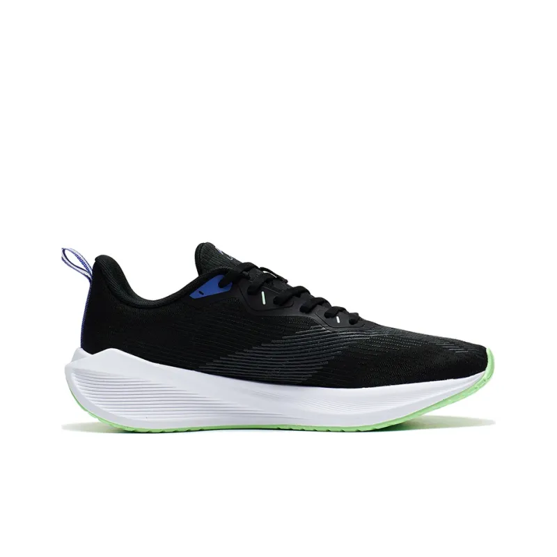 LiNing Wuyue Shock Absorbers Slip Resistant, Abrasion Resistant, Breathable Low Top Casual Running Shoes Men's Black-1