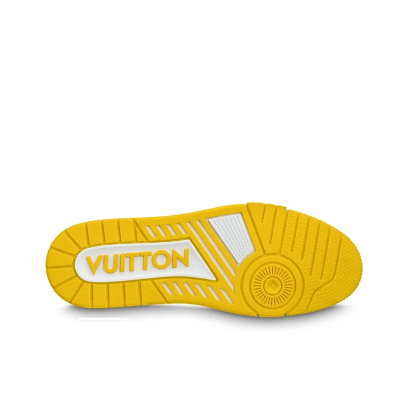 LOUIS VUITTON Lv Trainers 'White Yellow'-4