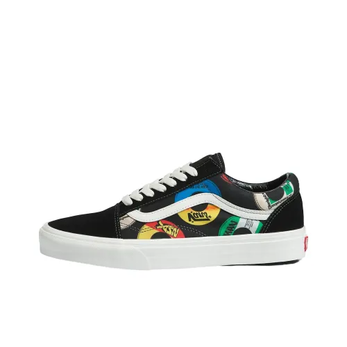 Vans Old Skool Skateboard Shoes Unisex Low-Top Black/Multicolor