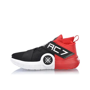 LINING All City 7 Basketball Shoes Men Low Top Black/White/Red