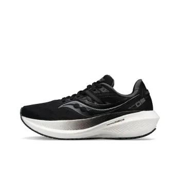 Saucony Triumph 20 Durable Breathable Low Top Training Running Shoes Women's Black