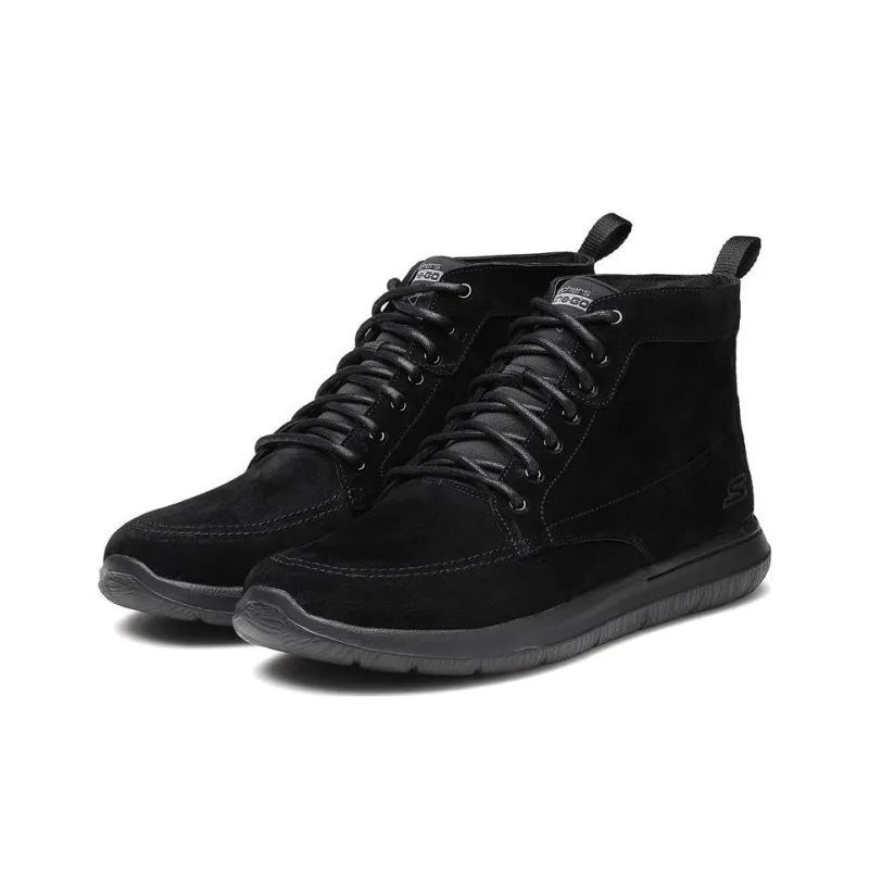Skechers GO WALK City Ankle Boots Men All Black-2
