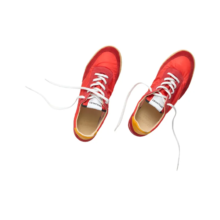 SPALWART Pitch Slip-Resistant Low-Top Casual Shoes Unisex Red-4