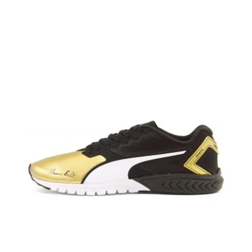 PUMA IGNITE Dual Bolt Cushioning Anti-Slip And Wear-Resistant Low-Top Sports Casual Shoes Black Yellow