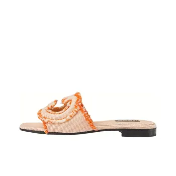 GUCCI Interlocking Slide Slippers Women's Orange