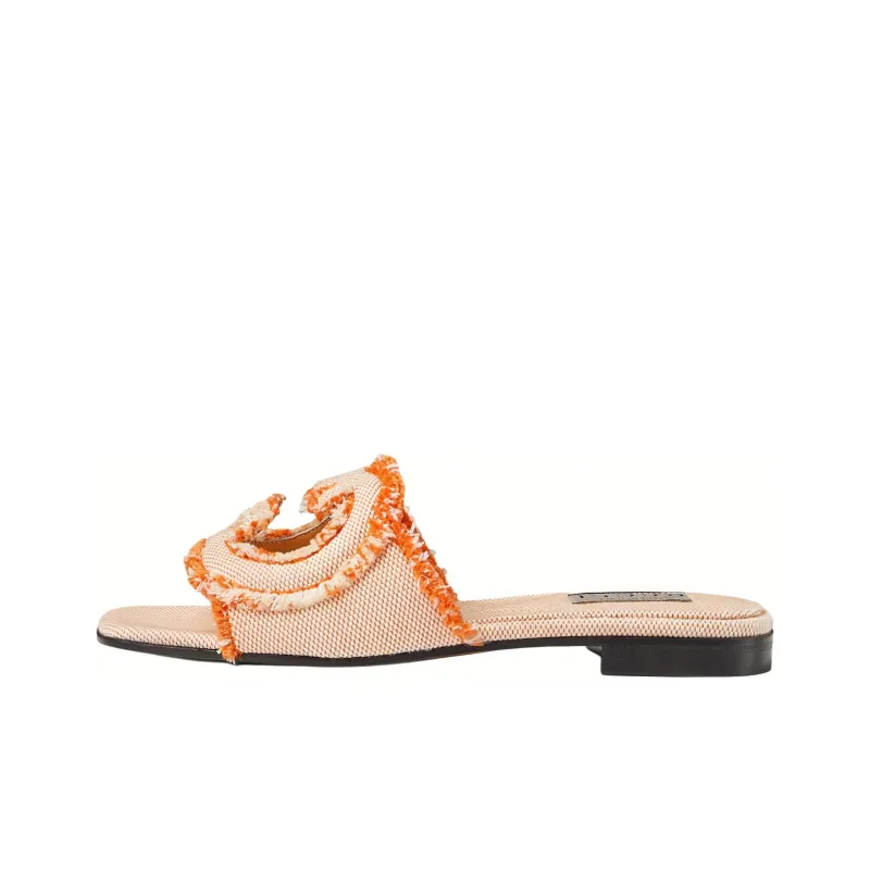 GUCCI Interlocking Slide Slippers Women's Orange-0