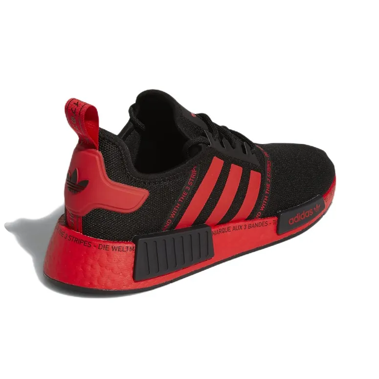 Adidas Originals Nmd R1 Black Vivid Red-3