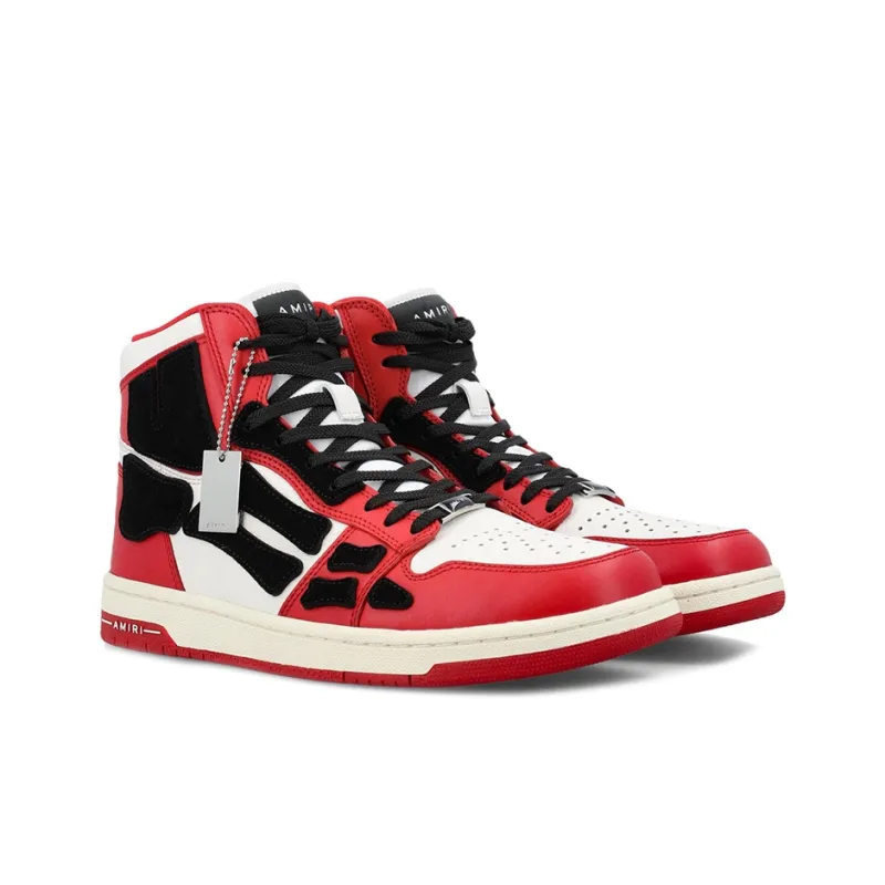 AMIRI Skel Top Hi Red White-2