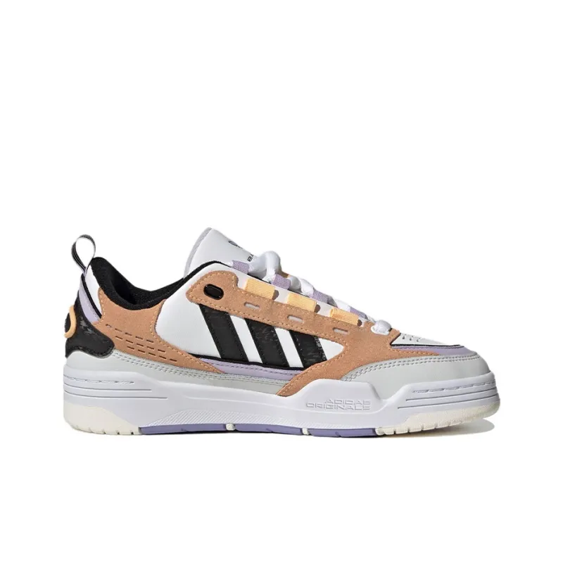 Adidas Originals Adi2000 Lightweight And Wear resistant Low Top Skateboard Shoes Women's White Orange-1