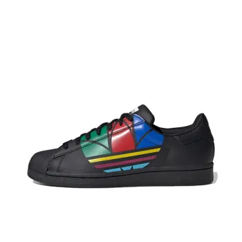 Superstar Adidas Originals Pure 'Colorful Trefoil Core Black'