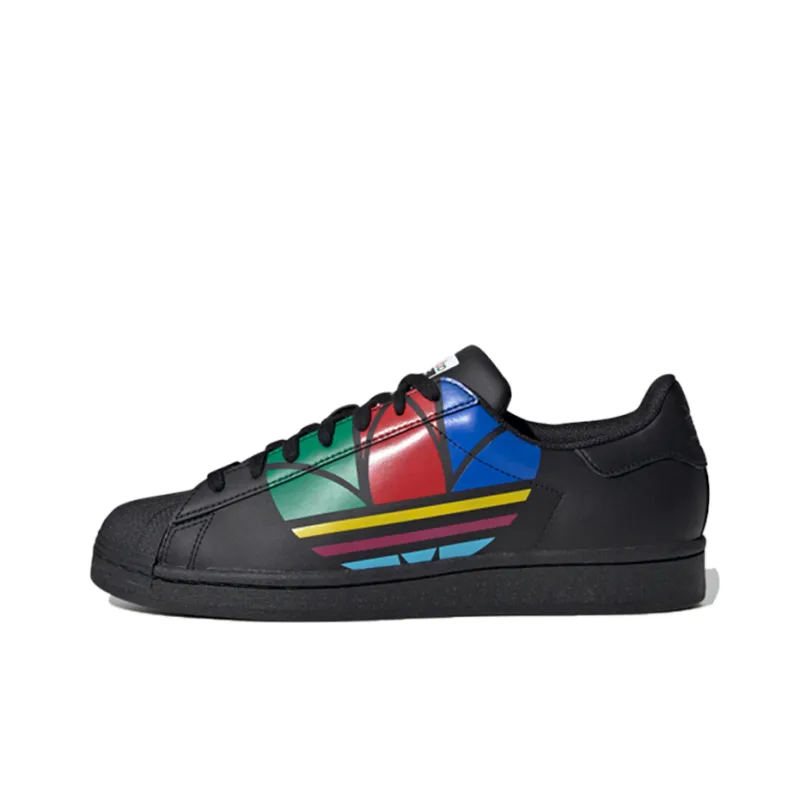 Adidas Superstar Pure 'Colorful Trefoil Core Black'-0