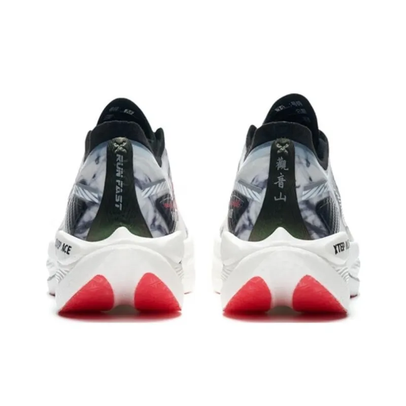 XTEP 160X 3.0 Pro Cushioning Anti-Slip And Wear-Resistant Lightweight Rebound Low-Top Running Shoes Men's White Black-4