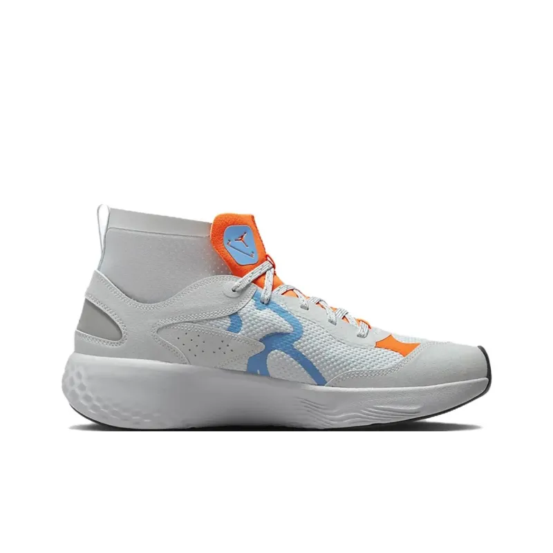 Jordan Delta 3 Mid Pure Platinum Chambray Total Orange-1