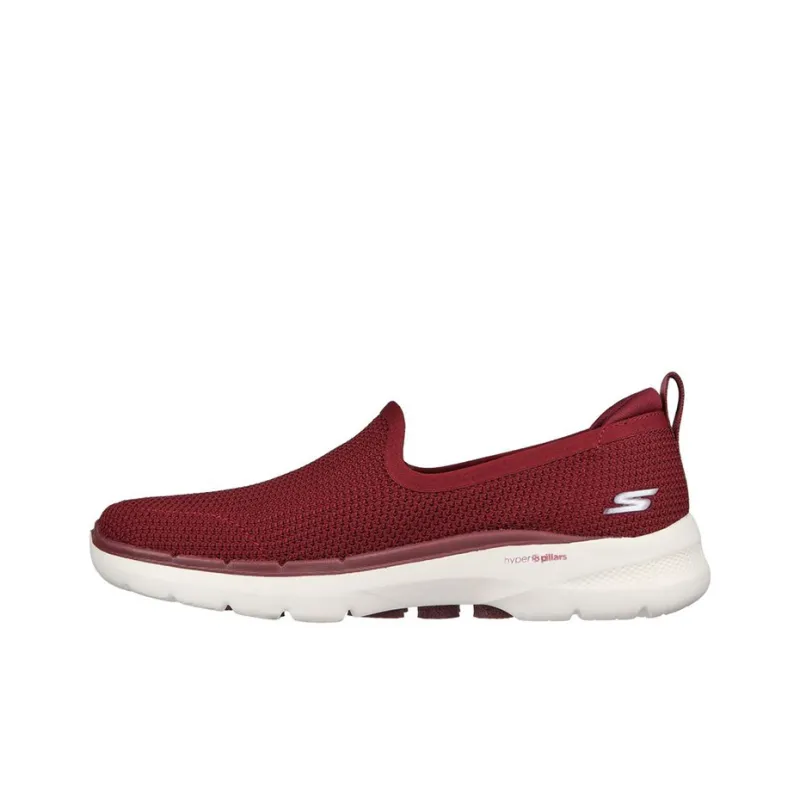 Skechers Go Walk 6 Casual Shoes Women's Low-Top Burgundy-0