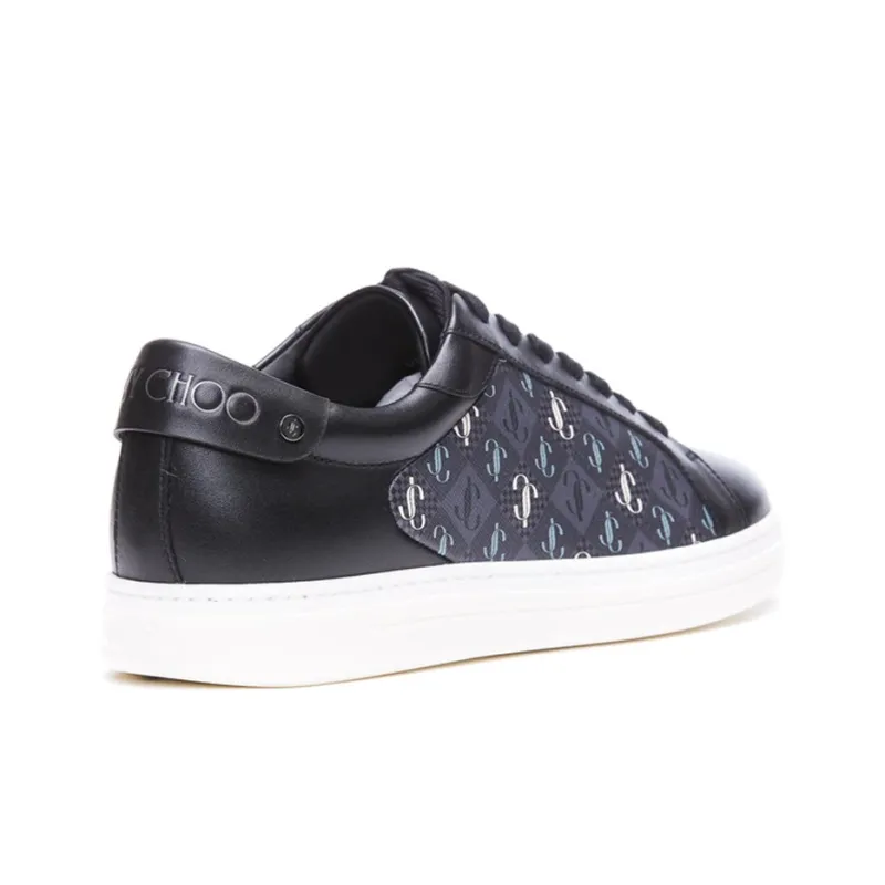 Jimmy Choo Rome Stylish Skateboarding Shoes Men's Black-3