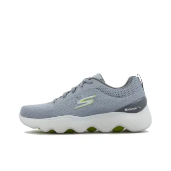 Skechers Go Walk Massage Fit Anti-Slip Wear-Resistant Low-Top Casual Shoes Men's Gray Korean Style