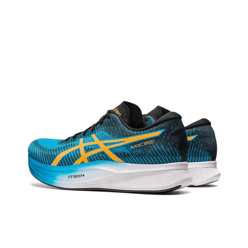 Asics Magic Speed 2 2E Wide 'Island Blue Orange Pop'-3