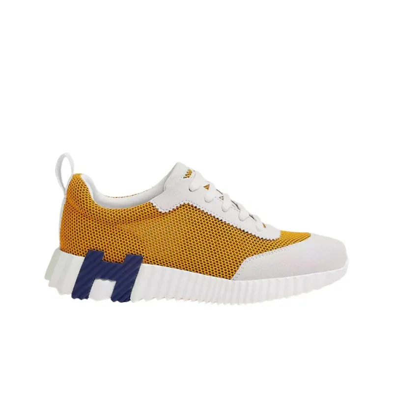 HERMES Bouncing Slip Resistant Low Top Casual Shoes Women's Yellow-1