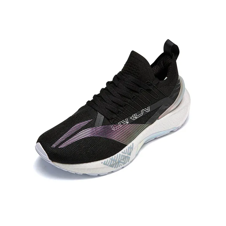 LiNing Jueying 䨻 Slip Resistant Cushioning Low Top Running Shoes Men's Black-2