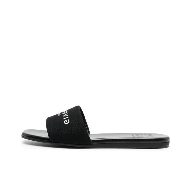 Givenchy Logo print Flat Slides-0
