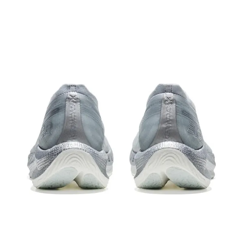 XTEP 160X 3.0 Cushioning Anti Slip And Wear Resistant Low Top Running Shoes Women's Gray Silver-3