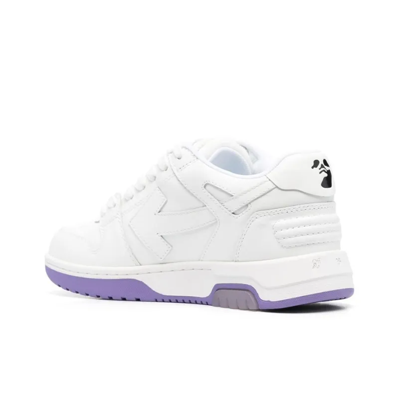 OFF WHITE Out Of Office Ooo 'For Walking' Low Tops White Lilac Women's-4
