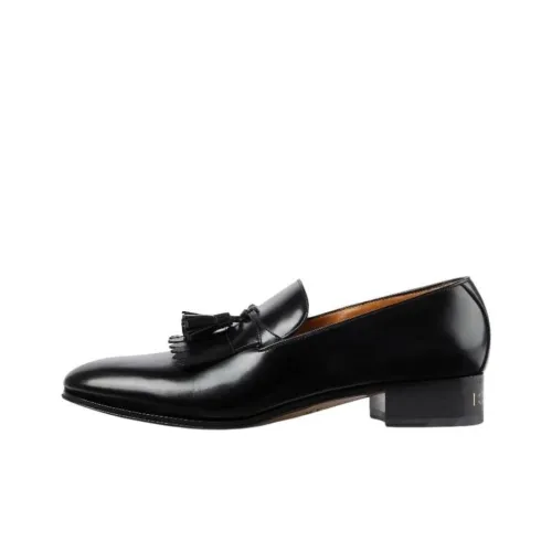 GUCCI Tassel-detail Leather Loafers