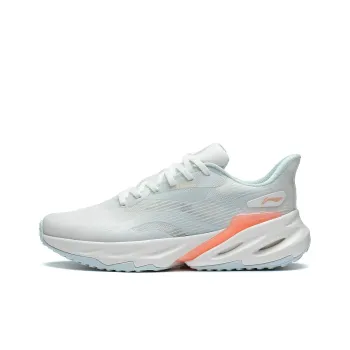 LiNing Joyful 2.0 Cushioning Wear Resistant Rebound Low Top Running Shoes Women's White Blue