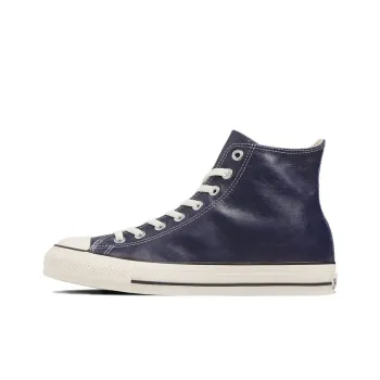 Converse All Star Olive Green Leather High Top 'Navy'