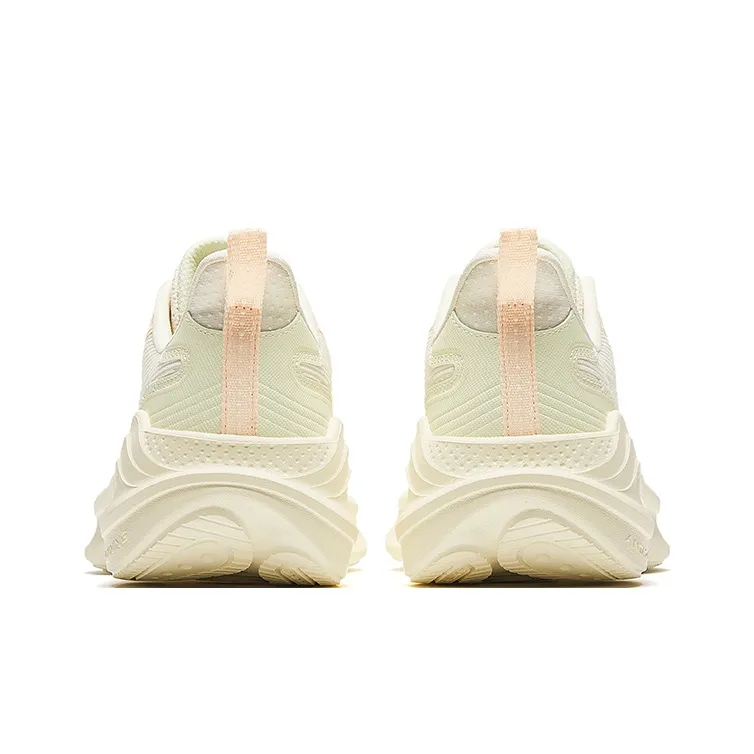 Anta Ling Yun 3 Wear Resistant Slip Resistant Low Top Running Shoes Women's Yellow Beige-3