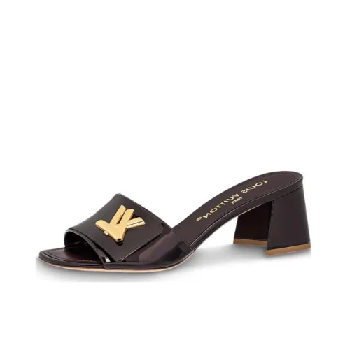 LOUIS VUITTON Shake Slide Slippers Women's Black